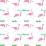 Happy Holidays Flamingos pattern